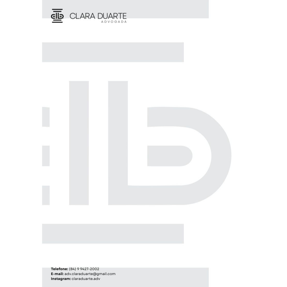 CLARA DUARTE SOCIEDADE INDIVIDUAL DE ADVOCACIA